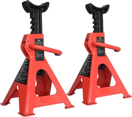 Soportes De Gato De Acero Para Automóviles Con Capacidad De 3 Toneladas 6,000lbs - Picture 1 of 4