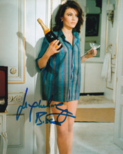 JACQUELINE BISSET signed Autogramm 20x25cm JAMES BOND in Person autograph CASINO
