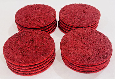 20 Scotch-Brite 4  Ceramic Precision Surface Conditioning Disc Hook Loop Medium