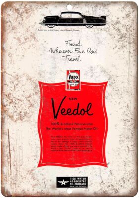 Veedol Oil Company Vintage Ad Reproduction Metal Sign A782