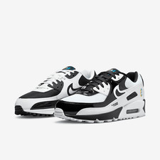 NIKE Air Max 90 SE DM6178-010 Black White Pol...