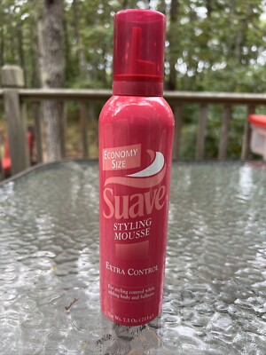 Vintage Suave Extra Control Styling Mousse 7.5 oz Economy Size Discontinued ￼￼