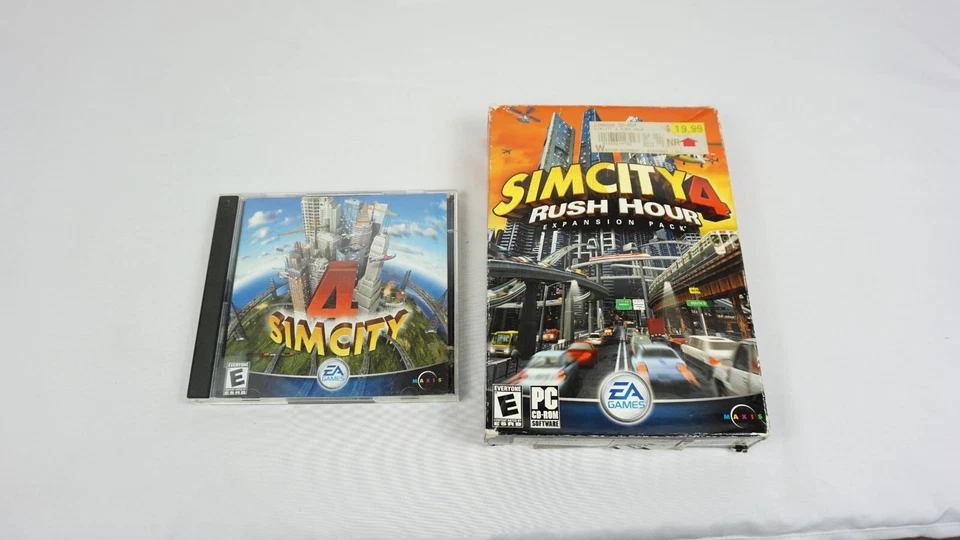 SimCity 4 PC & Rush Hour Expansion CIB 2003 PC CD-ROM PC-CD Tested FAST SHIPPING - Image 2 of 4
