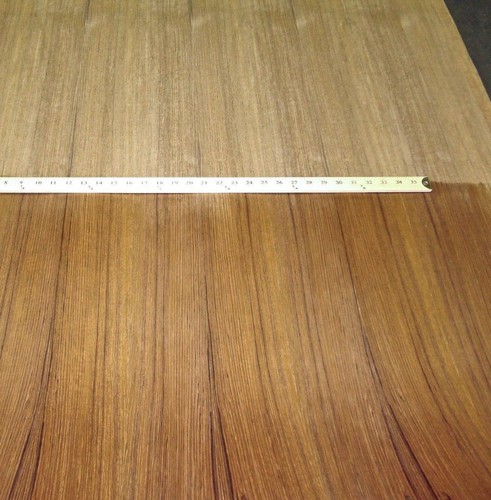 Teak Quarter Cut wood veneer 48" x 96" with paper backer 1/40" thickness A grade - Picture 1 of 12