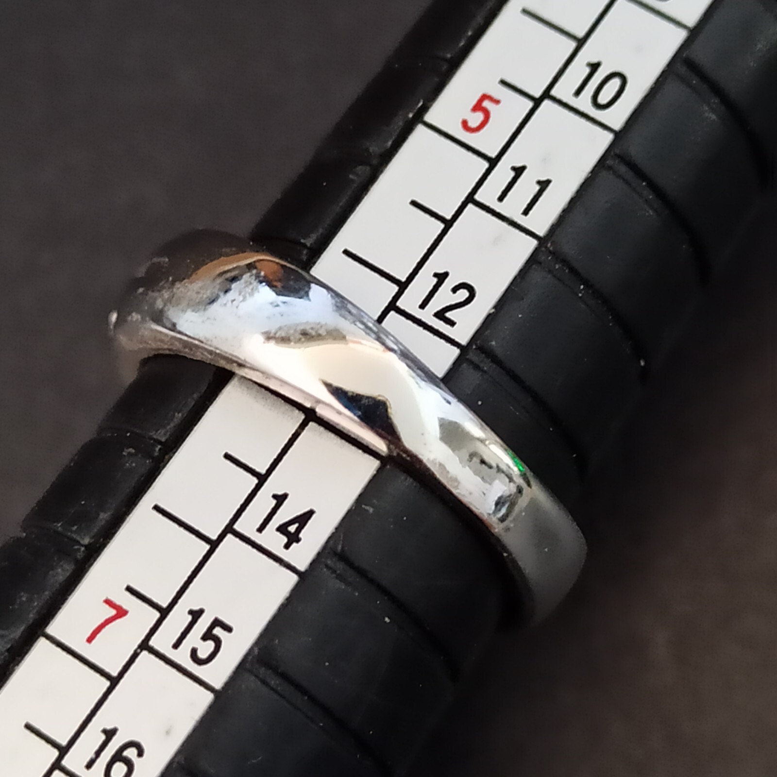 925  Silver Plated Ring Yellow Square Crystal Art… - image 4