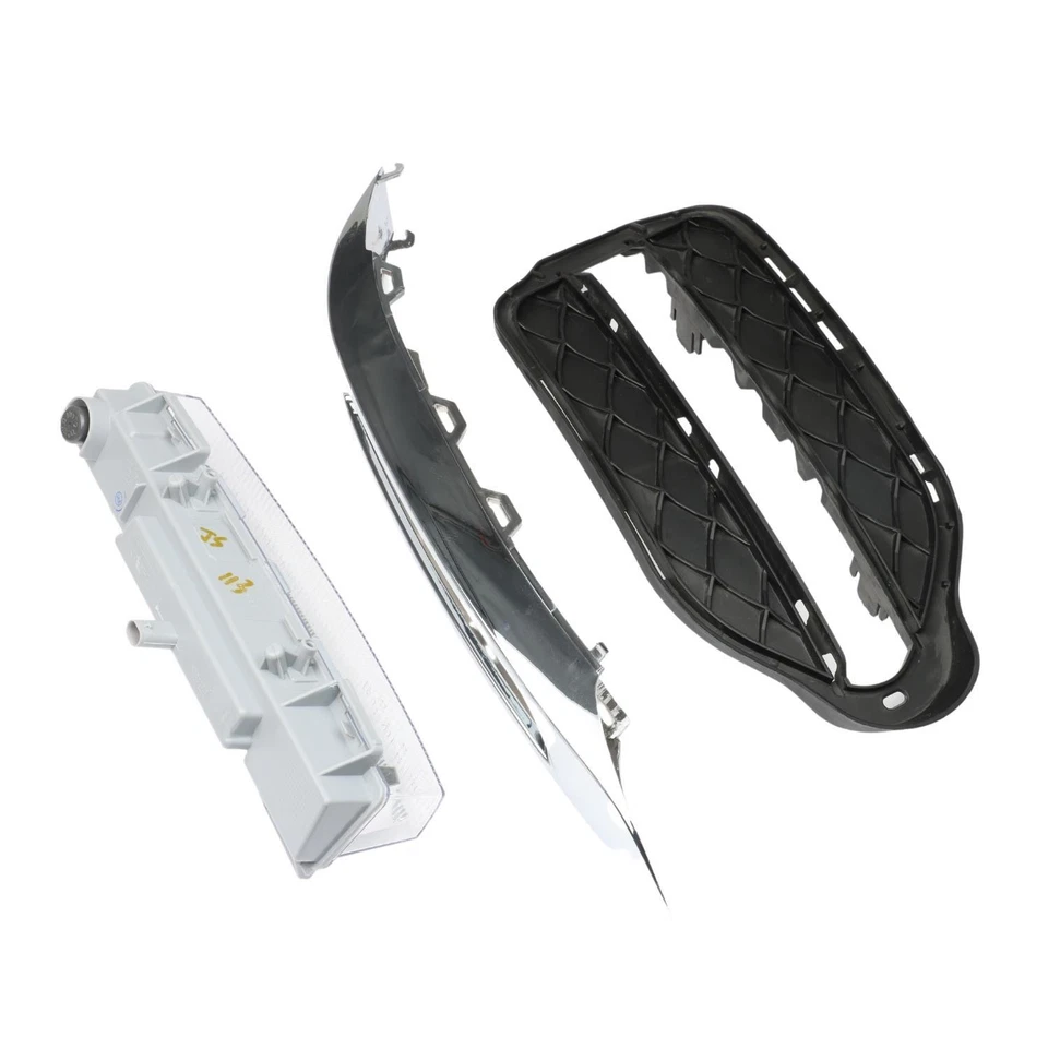 3x Front Right Fog Light Grille Chrome Trim Cover for Benz GLK250 350 2013-2015 - Image 2 of 4