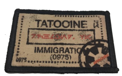 Tatooine Passport Stamp  Star Wars Morale Patch Tactical ARMY Hook Military USA