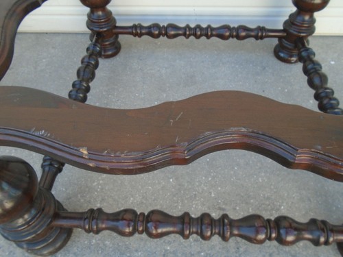 TL Ethan Allen Coffee Table Twisted Wood Revival Spanish Country French Regency - Picture 4 of 12