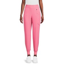 ClimateRight by Cuddl Duds Women's Plus Scrub Joggers-3XL-PINK