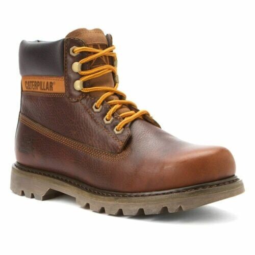 Men's Caterpillar Work Boots Colorado Ginger Brown Leather Size 10.5 eBay