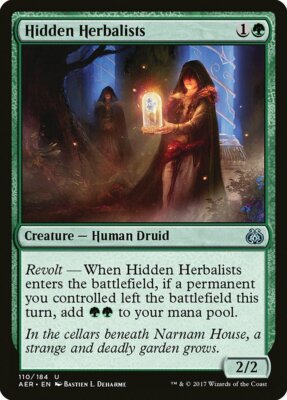 4 Hidden Herbalists 4x x4 - NM - Aether Revolt - SPARROW MAGIC mtg