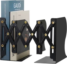Adjustable Bookends Metal Iron Bookends Expandable