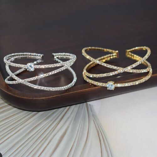 Fashion Jewelry Bangle Rhinestone Wristband High-quality Bracelet - Picture 1 of 11