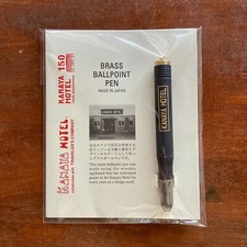 TRAVELER’S COMPANY Brass Ballpoint Pen black 150th Anniversary of Kanaya Hotel