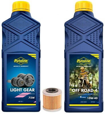 Putoline Off Road 4 10w40 & Light Gear Service Kit Montesa 4RT 250 260 300 301
