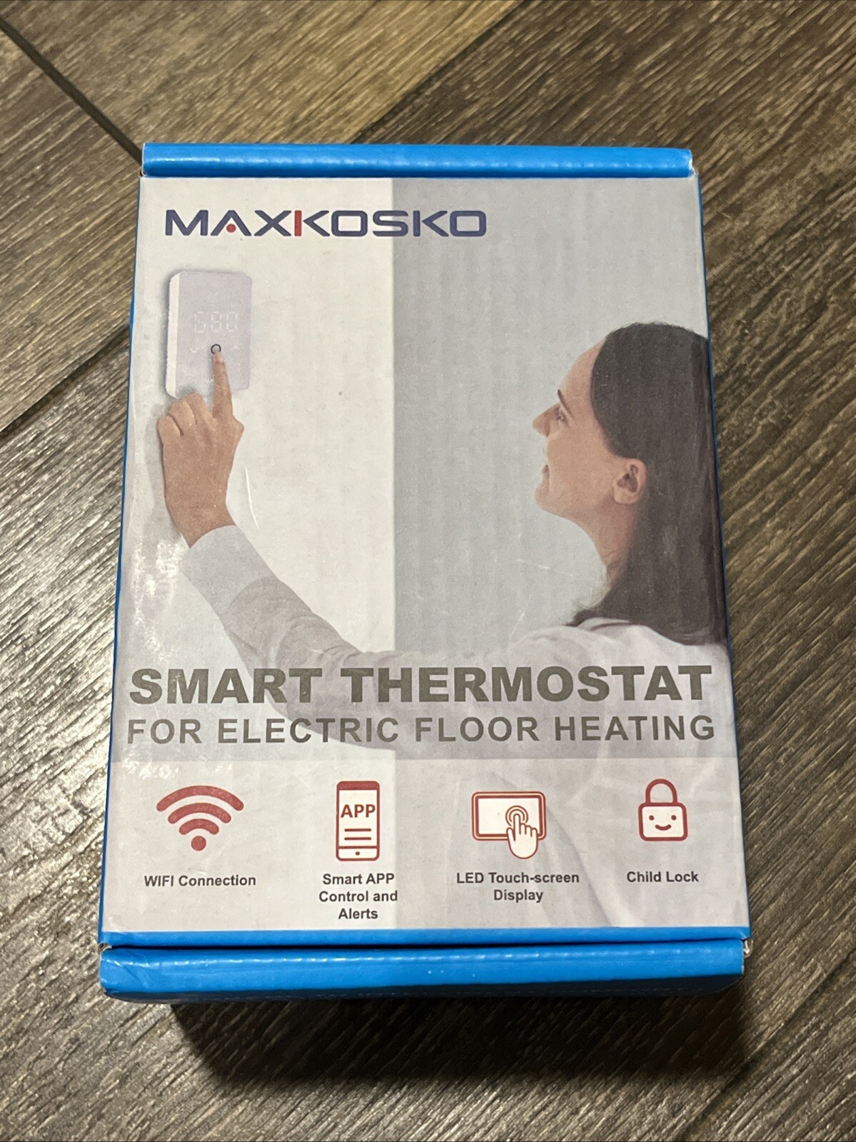 MAXKOSKO - Smart Thermostat for Electric Floor Heating - WiFi - Touch Screen-image
