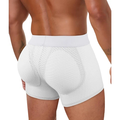 Mens Padded Underwear Buttock Butt Lifter Body Shaper Hip Enhancer Boxer Briefs - Picture 13 of 22