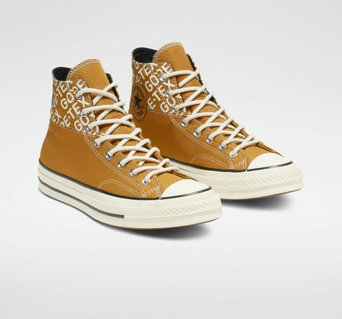 wheat converse high tops