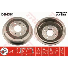 TRW Bremstrommeln hinten Ø100mm für Vauxhall Corsavan MK III D Corsa L_8