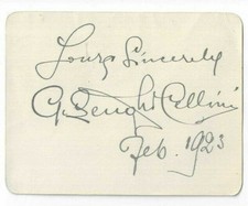 Giuseppe Lenghi-Cellini Signed Card 1923 / Autographed Opera Singer