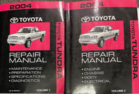 2004 Toyota Tundra Truck Werkstatt Reparatur Handbuch Set NEU