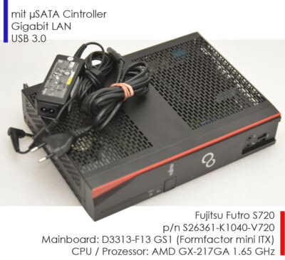 Futro S720 AMD GX-217GA CPU 4GB DDR3 Msata RS-232 DVI + Dp Mini