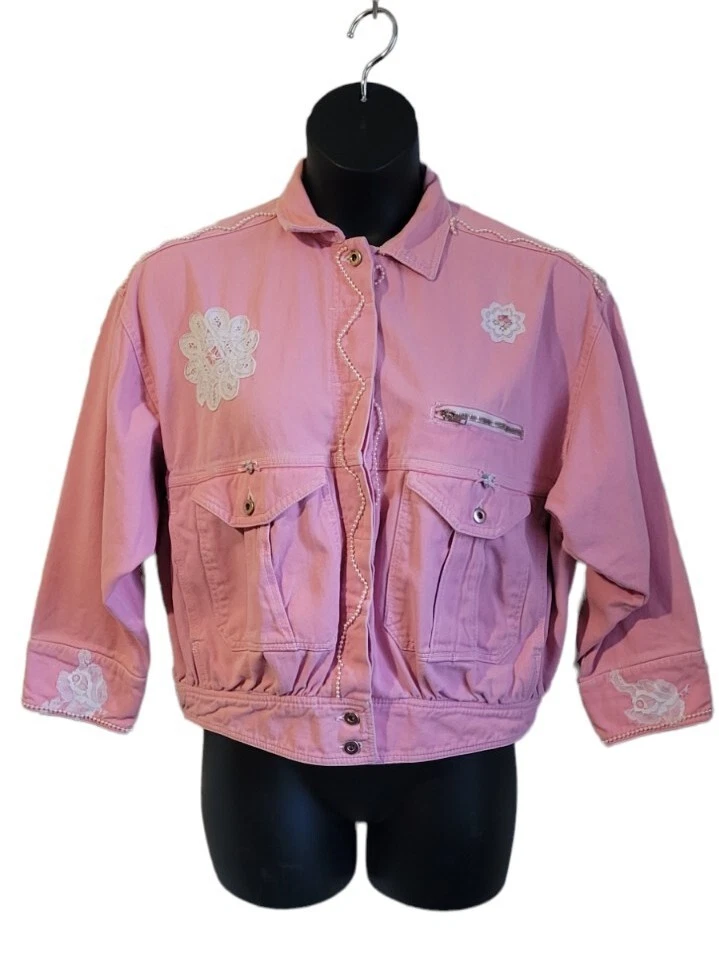 80s jean cheap jacket look