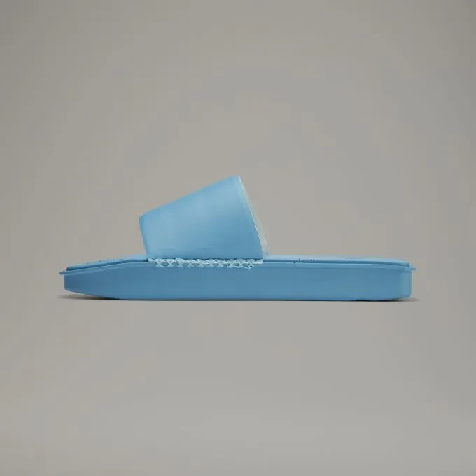 Adidas Y-3 Yohji Yamamoto Blue Cyan Water Slides Men display picture 3