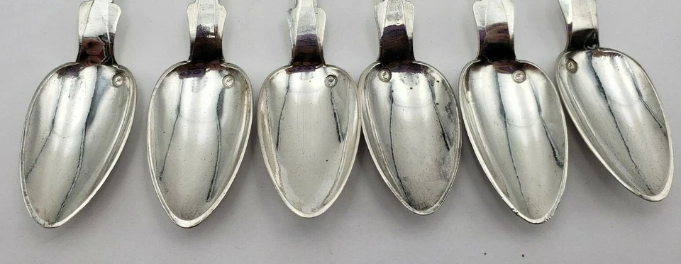 6 cucharas turcas vintage 90 % plata 1939 a 1942 (#36) Foto 2 de 4