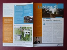 BULLETIN INFORMATION 2008 SAFFRON EVRY CORBEIL LA PLUME D'L 180 CONSTRUCTION SITE