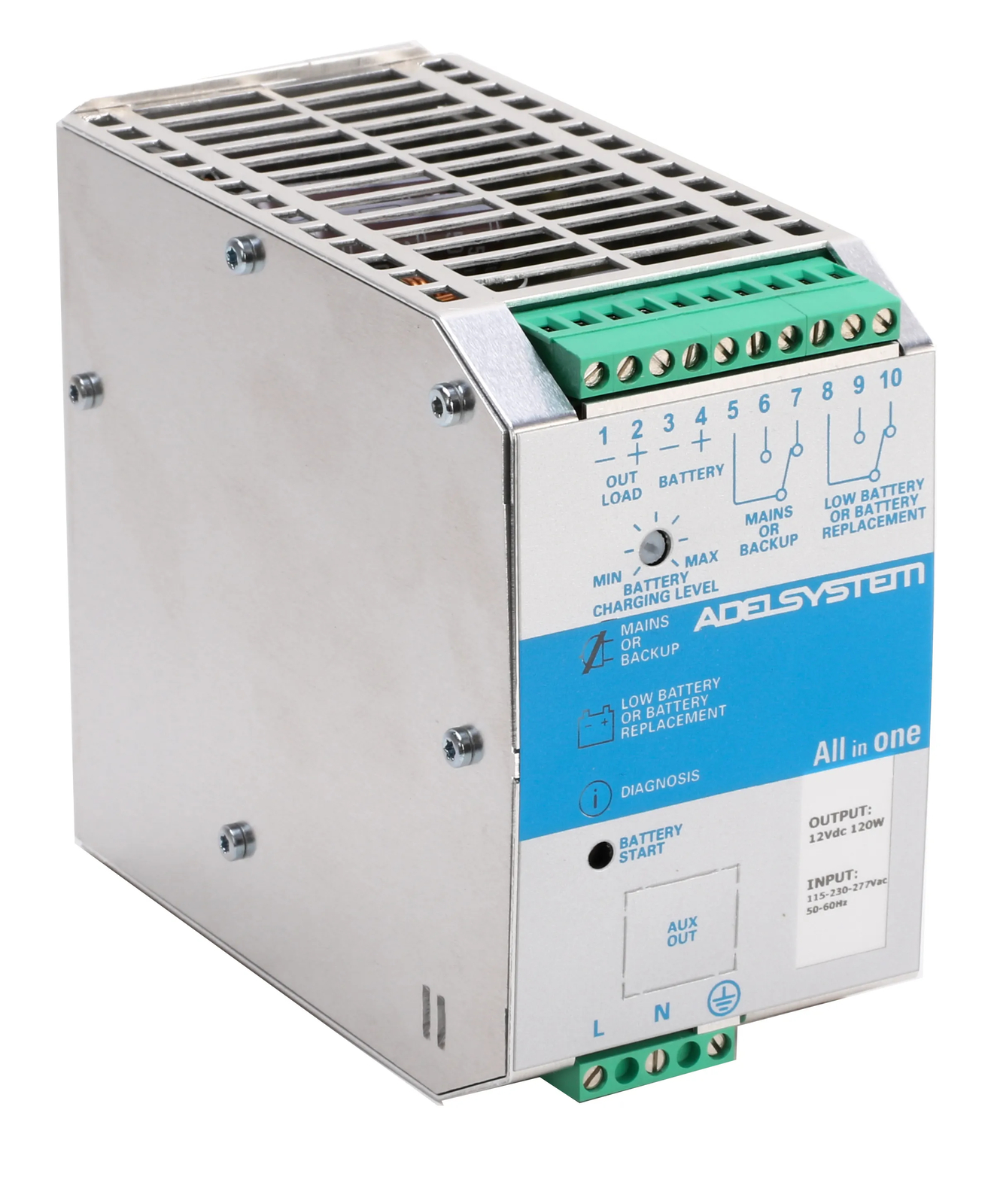 CBI243A Adelsystem DC UPS 24V 3A: Alimentatore e Caricabatterie Evoluto