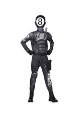 Kids Fortnite 8-Ball 6pc Halloween Costume Size Large Boys Child Dress Up