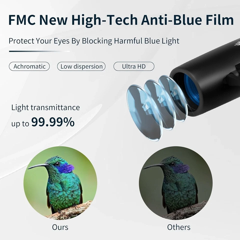 12x22 Ultra Compact HD Binoculars for Outdoors, Horse Racing, Sports, Fishing UK - Image 2 of 4