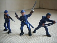 1:32 scale Vintage American civil war soldiers figures x 3 Free postage