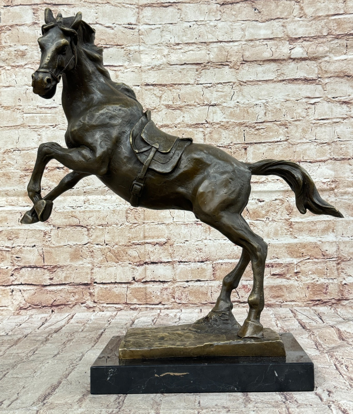 Memorable Coreano Guerra Caballo: Personal Sgt Reckless En Puro Bronce Mano Deco