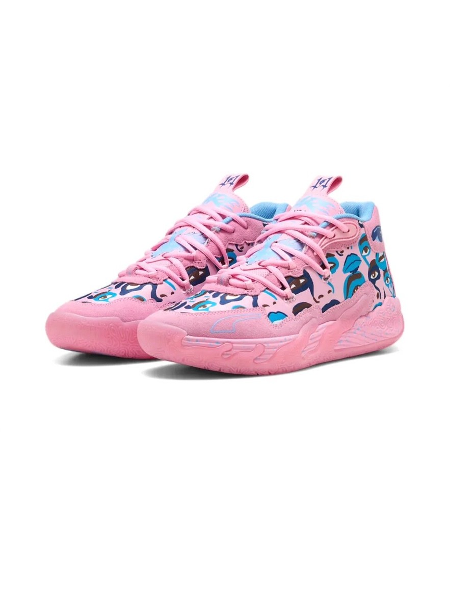 Kid Super × Puma MB03 Pink Lilac 30cm PUMA x LAMELO BALL x KIDSUPER MB.03 Men's Basketball Shoes