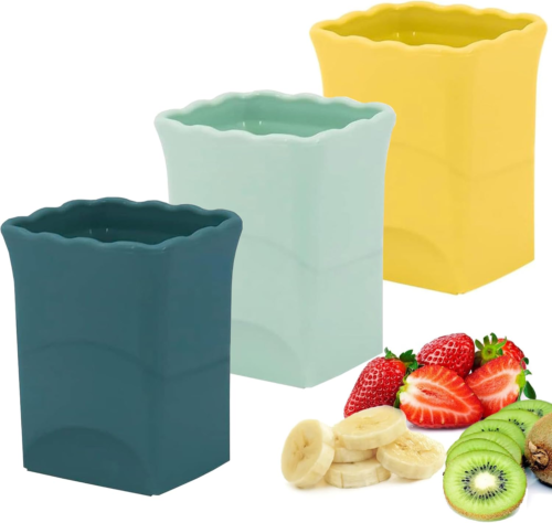 3-PCS Strawberry Slicer Cup: Fruit Cup Slicer, Cup Chopper for Strawberries, Egg
