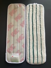 10 Count - 3M 18" Microfiber Flat Mop Pads Head, Commercial Washable, Wet or Dry