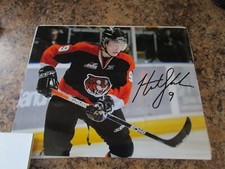 HUNTER SHINKARUK SIGNED 8X10 GLOSSY PHOTO TEAM CANADA MEDICINE HAT TIGERS (E)