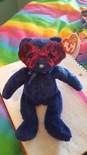 Ty Beanie Baby Mardi Gras - MWMT Bear 2004 