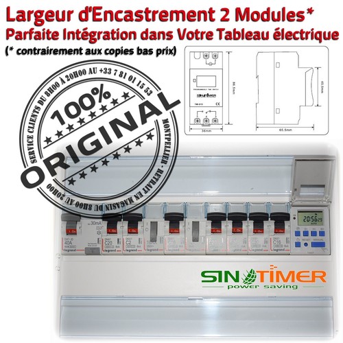 Commande Automatique Jour-Nuit Heures Creuses Arrosage Rail DIN 16A 4kW - Photo 5/7
