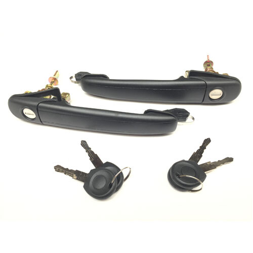 2x Door Handle + Lock + Keys