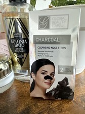 Global Beauty Care Charcoal Cleansing Nose Strips Remove Blackheads Unclog Pores