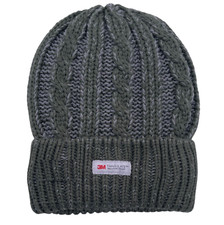 Mens 3M Thinsulate Thermal Cable Knit Beanie Hat WATERPROOF WINDPROOF Warm