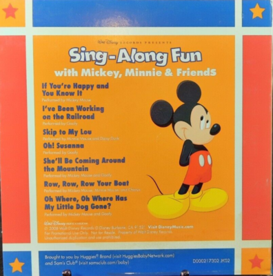 Huggies - Sam's Club - Disney - Sing-Along Fun / CD | eBay