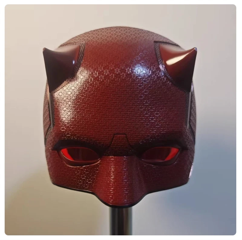 Daredevil Matt Murdock Movie Cosplay Helmet Cowl Half Mask ABS Painted Blk / Red - Bild 2 von 4