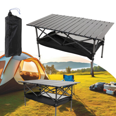 Ultralight Portable Folding Camping Table Aluminum Alloy Outdoor Picnic BBQ Desk