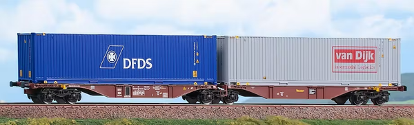 Acme 40387 Intermodale GüTerwagen Sggmrss, 90 Container, H0/HO-image