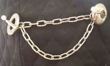 Silver cape/cloak clasp big toggle/pick from 4 buttons