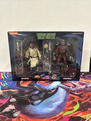 NECA TMNT 1990 Movie Splinter & Shredder 7'' Action Figure 2-Pack - Used In Box